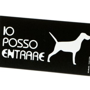 SEGNALETICA ACCESSO CANI CM 8X15