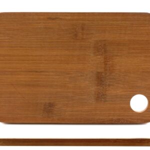 BAMBOO DARK-TAGLIERE RETTANGOLARE CM 23X15XH.1 CON FORO IDEALE DA APPENDERE - immagine 1