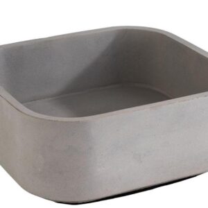 ELEMENT-CONTENITORE DA TAVOLA CM 16,5X16XH.6,5 IN MALTA DI CEMENTO CON BASE ANTIGRAFFIO - immagine 1