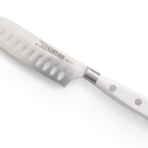 MARBLE COLTELLO SANTOKU INOX CM 23 MANICO BIANCO 2MM - immagine 1