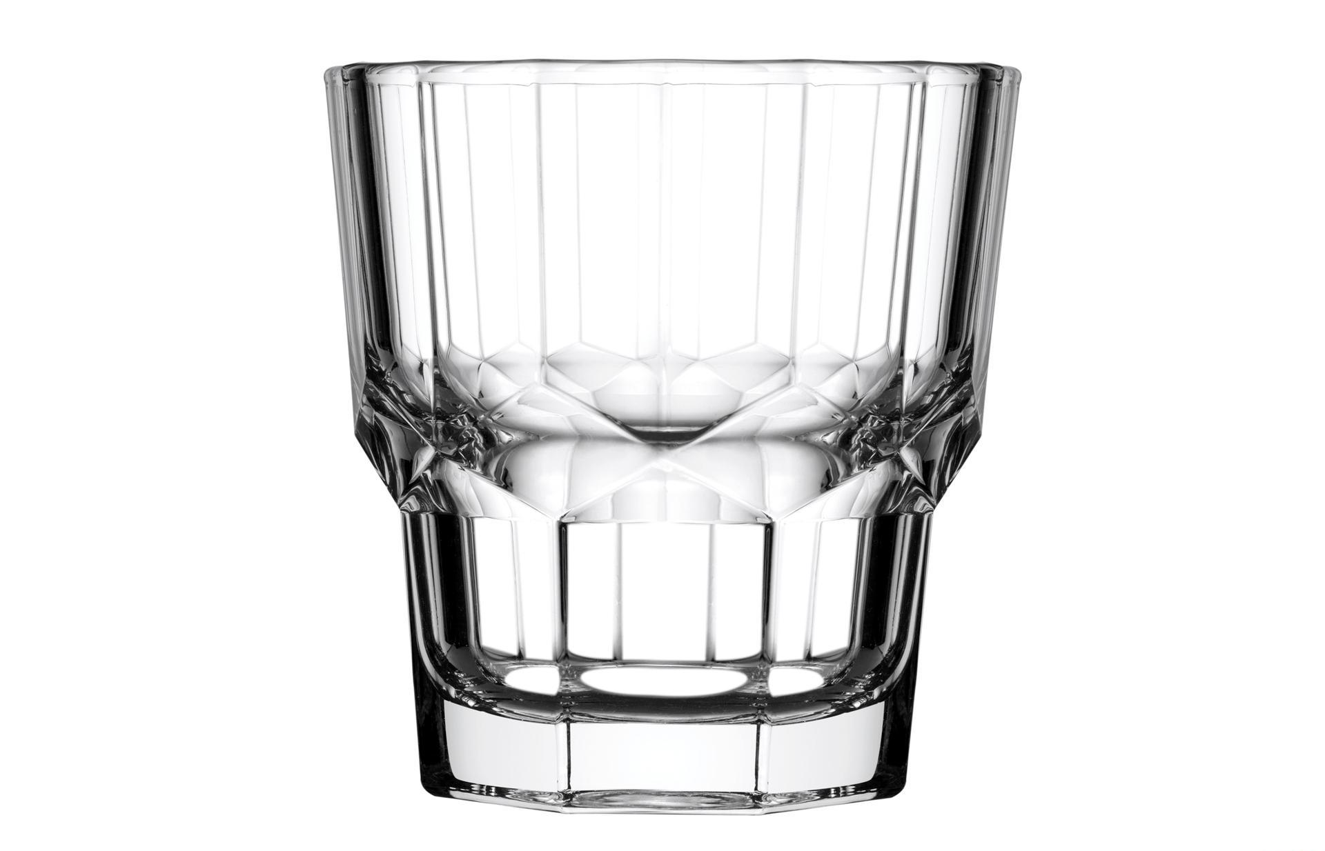 Set 36 Pezzi Bicchieri da Tavola Impilabili in Vetro Rocks 30,5 cl