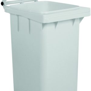 PATTUMIERA POLIETILENE RUOTE - BIANCA