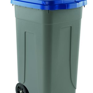 PATTUMIERA POLIETILENE RUOTE - BLU 80L
