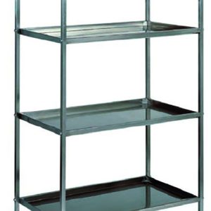 CARRELLO INOX - 4 PIANI PIEGATI