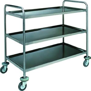 CARRELLO INOX - 3 PIANI STAMPATI