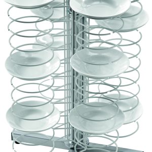 PORTAPIATTI DA BANCO - 48 PIATTI 18/23 - GRIGLIE CROMATE