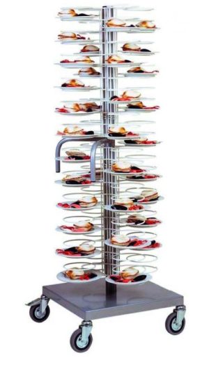 CARRELLO PORTAPIATTI - 96 PIATTI 18/23 - GRIGLIE VERNICIATE