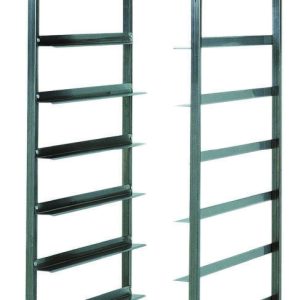 CARRELLO INOX PORTAVASSOI - 10 VASSOI