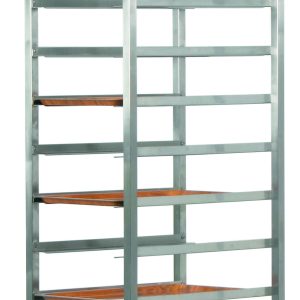 CARRELLO INOX PORTAVASSOI RINFORZATO - 10 VASSOI