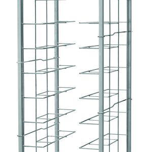 CARRELLO INOX PORTAVASSOI FILO - 10 VASSOI