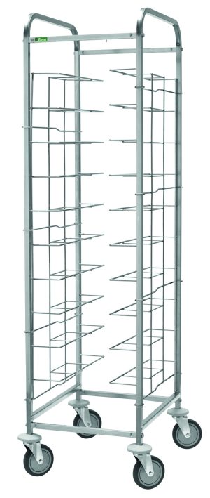 CARRELLO INOX PORTAVASSOI FILO - 10 VASSOI