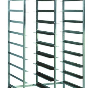 CARRELLO INOX PORTAVASSOI - 20 VASSOI