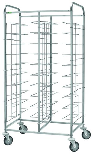 CARRELLO INOX PORTAVASSOI FILO - 20 VASSOI