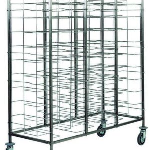 CARRELLO INOX PORTAVASSOI FILO - 30 VASSOI