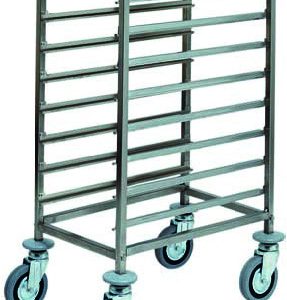 CARRELLO INOX PORTATEGLIE 8xGN1/1