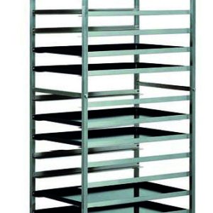 CARRELLO INOX PORTATEGLIE PASTICCERIA - 20 TEGLIE