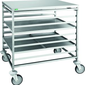 CARRELLO INOX PORTATEGLIE PASTICCERIA - 8xT.80x60/16xT.60x40