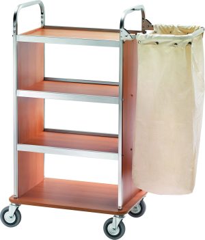 CARRELLO PORTABIANCHERIA - 4 PIANI - 1 SACCO