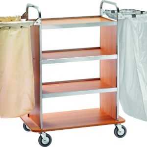 CARRELLO PORTABIANCHERIA - 4 PIANI - 2 SACCHI
