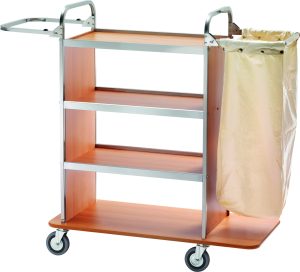 CARRELLO PORTABIANCHERIA - 4 PIANI - 2 SACCHI