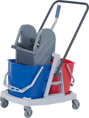 CARRELLO STRIZZATORE 17L. - 2 SECCHI