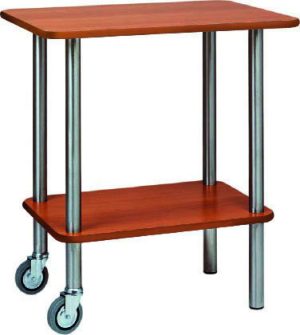 CARRELLO GUERIDON C/RUOTE - NOCE