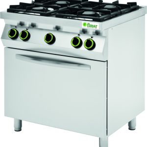 CUCINA 4 FUOCHI GAS CON FORNO A GAS E GRILL