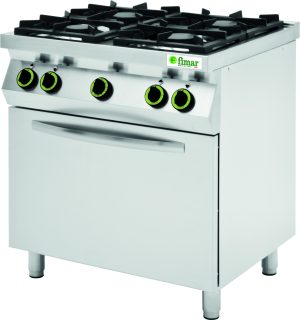 CUCINA 4 FUOCHI GAS CON FORNO A GAS E GRILL