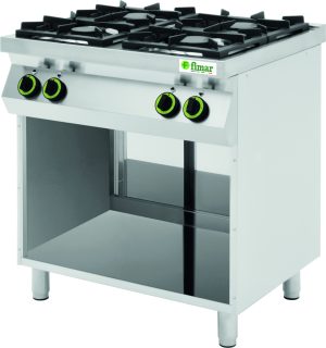 CUCINA 4 FUOCHI A GPL CON VANO A VISTA