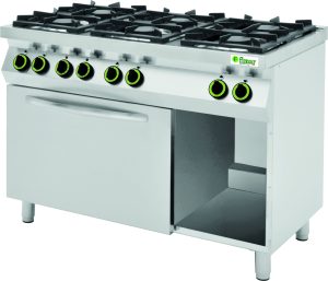 CUCINA 6 FUOCHI GAS CON FORNO ELETTRICO VENTILATO