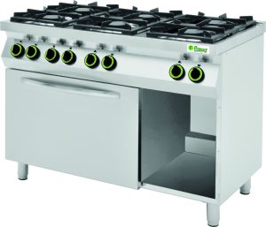 CUCINA 6 FUOCHI GAS CON FORNO ELETTRICO VENTILATO