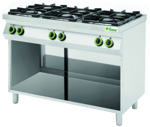 CUCINA 6 FUOCHI GAS CON PORTE