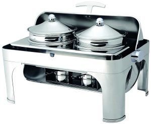 CHAFING DISH C/ROLL TOP TOTALE + PENTOLE