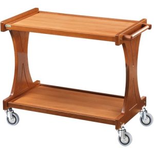 CARRELLO LEGNO 2 PIANI - NOCE
