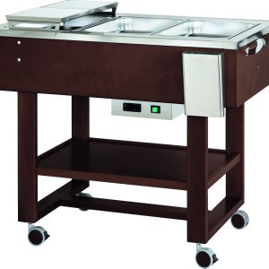 CARRELLO LEGNO TERMICO BOLLITI-ARROSTI - WENGE'