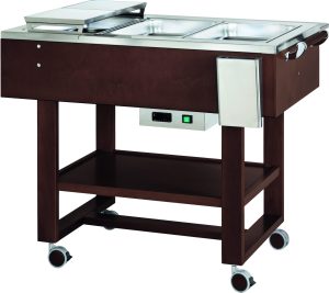 CARRELLO LEGNO TERMICO BOLLITI-ARROSTI - WENGE'