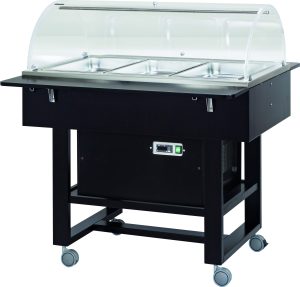 CARRELLO REFRIGERATO LEGNO 3x1/1 CUPOLA SEMICIRCOLARE