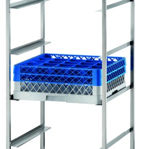 CARRELLO INOX PORTA CESTELLI - 6 POSTI