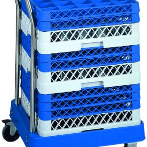 CARRELLO ABS PORTACESTELLI LAVASTOVIGLIE C/MANICO