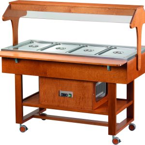 ESPOSITORE REFRIGERATO LEGNO 4xGN1/1 -5°+5°C