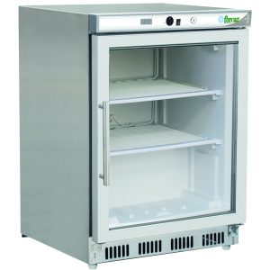 ARMADIO REFRIGERATO ECO STATICO INOX  -18-22°C C/VETRO