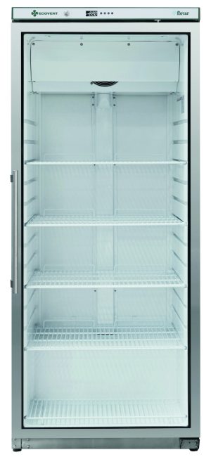 ARMADIO REFRIGERATO ECO VENTILATO INOX -18-22°C C/VETRO