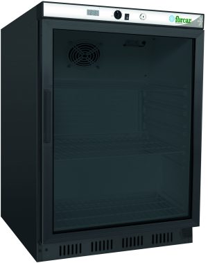 BOOTLE COOLER STATICO +2+8°C NERO C/VETRO