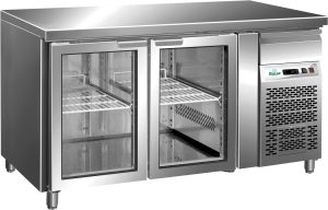 TAVOLO REFRIGERATO VENTILATO -2+8°C C/VETRO