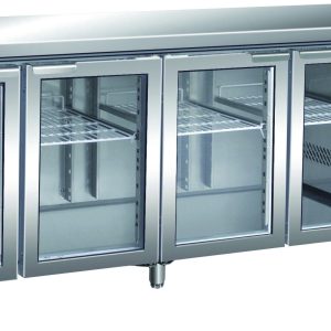 TAVOLO REFRIGERATO VENTILATO -2+8°C C/VETRO