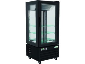 VETRINA 4 LATI REFRIGERATA VENTILATA -18 -22°C NERO