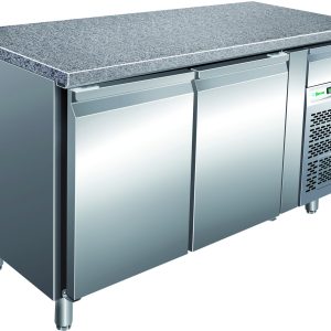 TAVOLO REFRIGERATO VENTILATO PASTICCERIA +2+8°C GRANITO