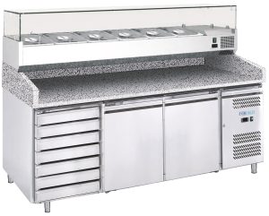 BANCO PIZZA REFRIGERATO VENTILATO