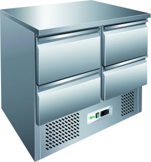 SALADETTE REFRIGERATA STATICA +2+8°C -  4 CASSETTI