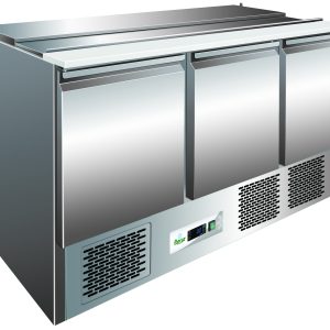 SALADETTE REFRIGERATA STATICA +2+8°C INOX+POLIETILENE